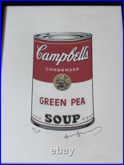 Andy Warhol (1928-1987) Hand Signed Original Limited Edition Print with COA