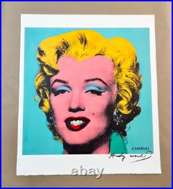 Andy Warhol Blue Marylin, 1981 Pl. Signed Ltd Ed Print 22 X 18.8 in. One of 50