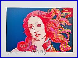 Andy Warhol Botticelli's Birth of Venus 1984 Numbered Ltd Ed Print 26 X 19