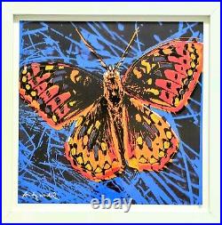 Andy Warhol Limited Edition Lithogram-Butterfly Print Framed