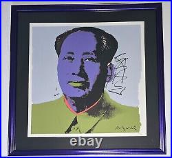 Andy Warhol Lithograph Limited Edition-Chairman Mao Framed Print