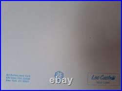 Andy Warhol Signed Lithograph Moonwalk Certificate Leo Castelli