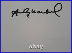 Andy Warhol Signed Lithograph Moonwalk Certificate Leo Castelli