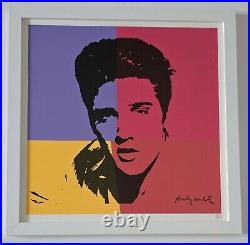 Andy Warhol-limited Edition Elvis Lithograph Print Framed