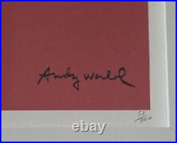 Andy Warhol-limited Edition Elvis Lithograph Print Framed