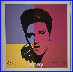 Andy Warhol-limited Edition Elvis Lithograph Print Framed