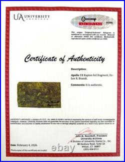 Apollo 11 Actual Piece Of Flown Kapton Foil Module, Ltd Edition FDC Presentation