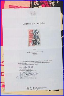 Art Print RNST Moi J'aime La Bagarre #Inercadrable Limited Edition of 7 Mint