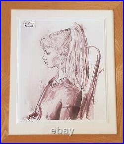 Ash Framed Limited Edition Giclée Print of Pablo Picasso's Portrait of Silvette