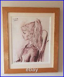 Ash Framed Limited Edition Giclée Print of Pablo Picasso's Portrait of Silvette