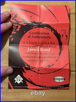 Authentic 007 James Bond Fossil Watch 1997 Edition Limited Edition 05274/10000