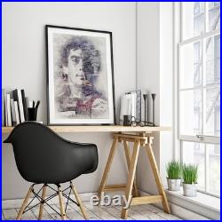 Ayrton Senna Poster Print Limited Edition Portrait Car Art F1 Fan Gift Artwork