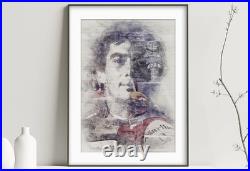 Ayrton Senna Poster Print Limited Edition Portrait Car Art F1 Fan Gift Artwork