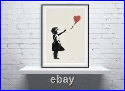BANKSY Girl with Red Balloon Limited Edition Print Certificate