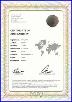 BANKSY Girl with Red Balloon Limited Edition Print Certificate