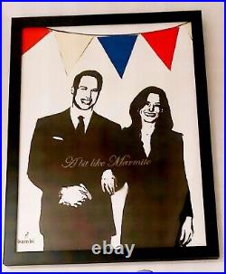 Bambi Street Artist-William And Kate Framed Limited Edition-A Bit Like Marmite