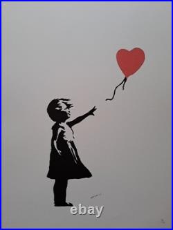 Banksy Art Print Balloon Girl Certificate