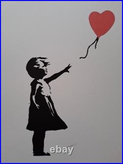 Banksy Art Print Balloon Girl Certificate
