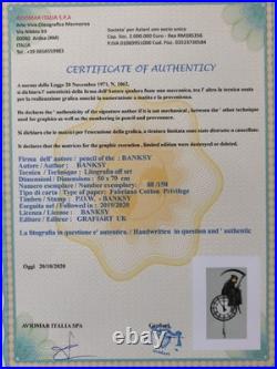 Banksy Art Print Grin Reaper Certificate