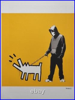 Banksy Art Print Hoodie & Keith Haring Dog Certificate