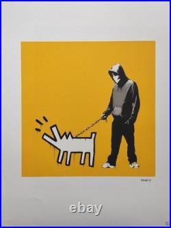 Banksy Art Print Hoodie & Keith Haring Dog Certificate