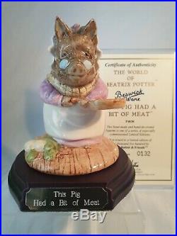 Beatrix Potter Beswick Ware This Pig Had A Piece Of Meat P4040 Ltd Edition