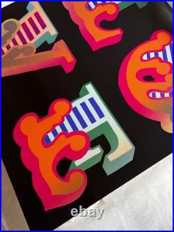 Ben Eine LOVE Lenticular 4 Original Limited Edition Signed Numbered 75 Art 2016