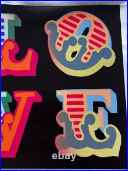 Ben Eine LOVE Lenticular 4 Original Limited Edition Signed Numbered 75 Art 2016