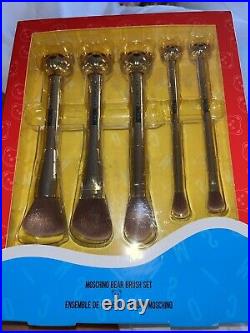 Bnib Moschino X Sephora Bear Brush Set Gold Color 5 Piece Limited Edition