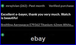 Breitling Aerospace Limited Edition Titanium E56062 #2 Of 75. Collectors Piece