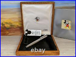 COLIBRI Mickey Mouse Limited Edition of 1928 Pieces Sterling Silver Fountain Pen