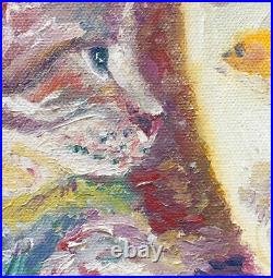 Cat, Goldfish, Limited Edition, Canvas Print