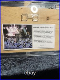 Celine Dion Memorabilia Limited Edition 212/500 First/Last Vegas Show Stage Piec