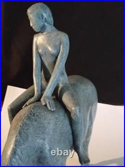 Ceramic Horse And Rider Fine art Piece limited edition by Brittish Sculptor