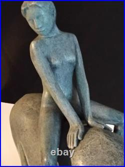 Ceramic Horse And Rider Fine art Piece limited edition by Brittish Sculptor