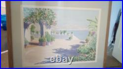 Charles Penny. Watercolour Painting. Terrazza IV. Limited edition 141/300