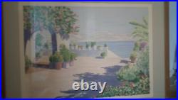 Charles Penny. Watercolour Painting. Terrazza IV. Limited edition 141/300