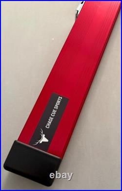 Chase Cue Sports Snooker/Pool Limited Edition Red One Piece Aluminium Cue Case