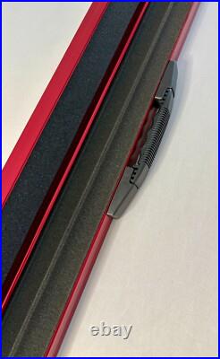 Chase Cue Sports Snooker/Pool Limited Edition Red One Piece Aluminium Cue Case