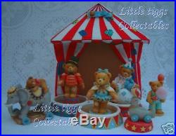 Cherished Teddies Circus Collection 7 Pieces! INC Tent & Limited Edition Pieces