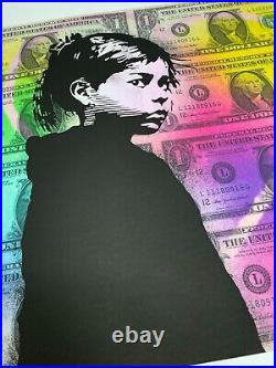 Chris Boyle Money Art Love Colour print 50/50