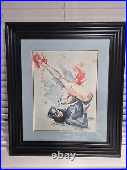 Chris Guest Framed & Mounted Limited Edition Red Shoes Signed Print