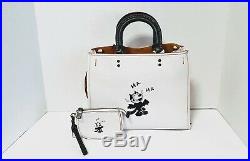 Coach 1941 X Felix Cat laughing LIMITED ED. Piece Rogue Chalk withPOUCH 58436 NEW