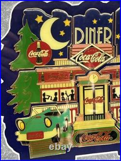 Coca-Cola Limited Edition 50s Diner 9 Piece Puzzle Pin Set Framed 379/1000