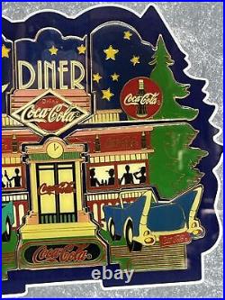 Coca-Cola Limited Edition 50s Diner 9 Piece Puzzle Pin Set Framed 379/1000