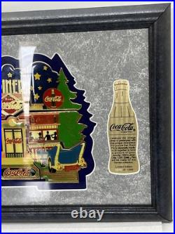 Coca-Cola Limited Edition 50s Diner 9 Piece Puzzle Pin Set Framed 379/1000