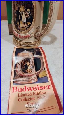 Complete 4-Piece Budweiser Tomorrow's Treasures Limited Edition Stein Set