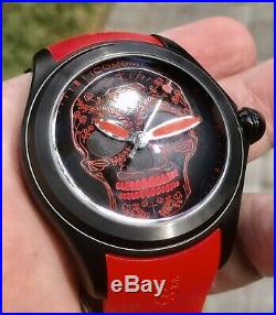Corum Bubble Mexican Red Skull PVD Limited Edition 88 Pieces Swiss Automatic
