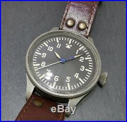 Custom B-UHR Flieger LUFTWAFFE Big Pilot Watch. Piece Unique. One and Only