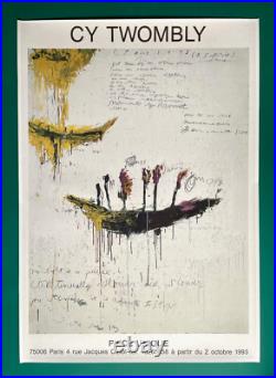 Cy Twombly Galerie Piece Unique Rare Exhibition Poster Paris 1993
